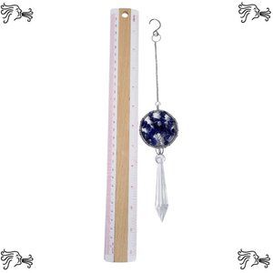 Lapis Lazuli Natural Stone Sun Catcher Crystal Prisms Tree of Life Chakra